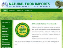 Tablet Screenshot of naturalfoodimports.com